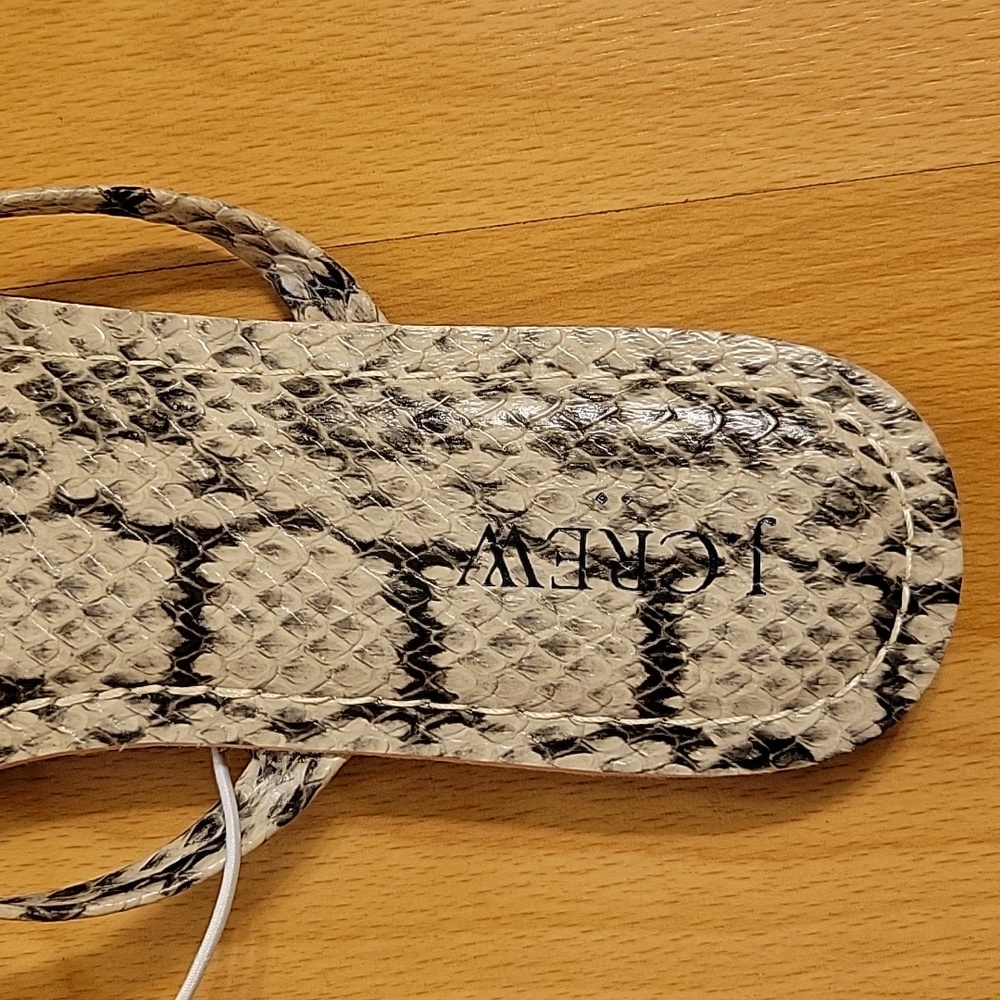 New Jcrew Sandals, Size 8 In Python - image 4